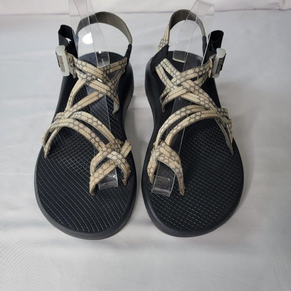 Chaco ZX/2 Yampa Sandals Sport Hiking Strappy Toe Loop Light Beam Gray Size 10 - Picture 3 of 11